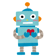 心を持ったロボットのイラスト